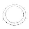 Stylish Star Fringe Pendant Necklace With Imitation Crystals and Strong Alloy Iron Chain for Women