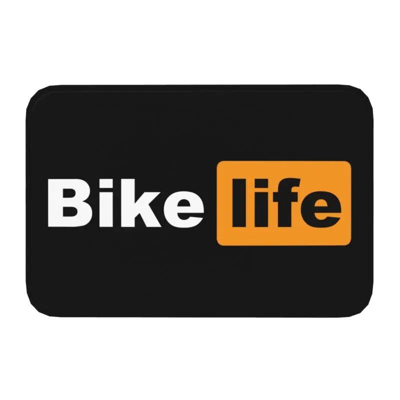 Personalized Bicycle Bike Riders Doormat Mat Anti-Slip Bicycling Cyclist MTB Mountain Biking Kitchen Bath Toilet Rug Carpet