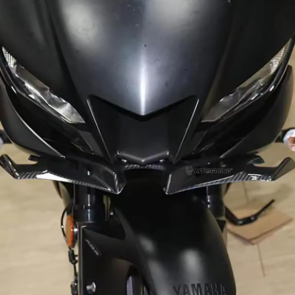 Aerodynamic Winglets Pneumatic Front Fairing Wing Lower Wing Cover Protector Motorcycle Spoiler for Yamaha YZF R3 R25 2019-2024