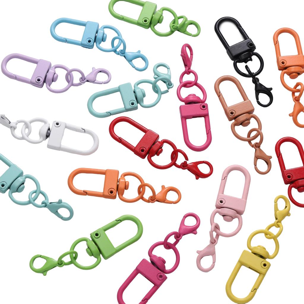 1-10Pcs Alloy Key Clasps Iron Ring Lobster DIY Accessories Finding Supplies