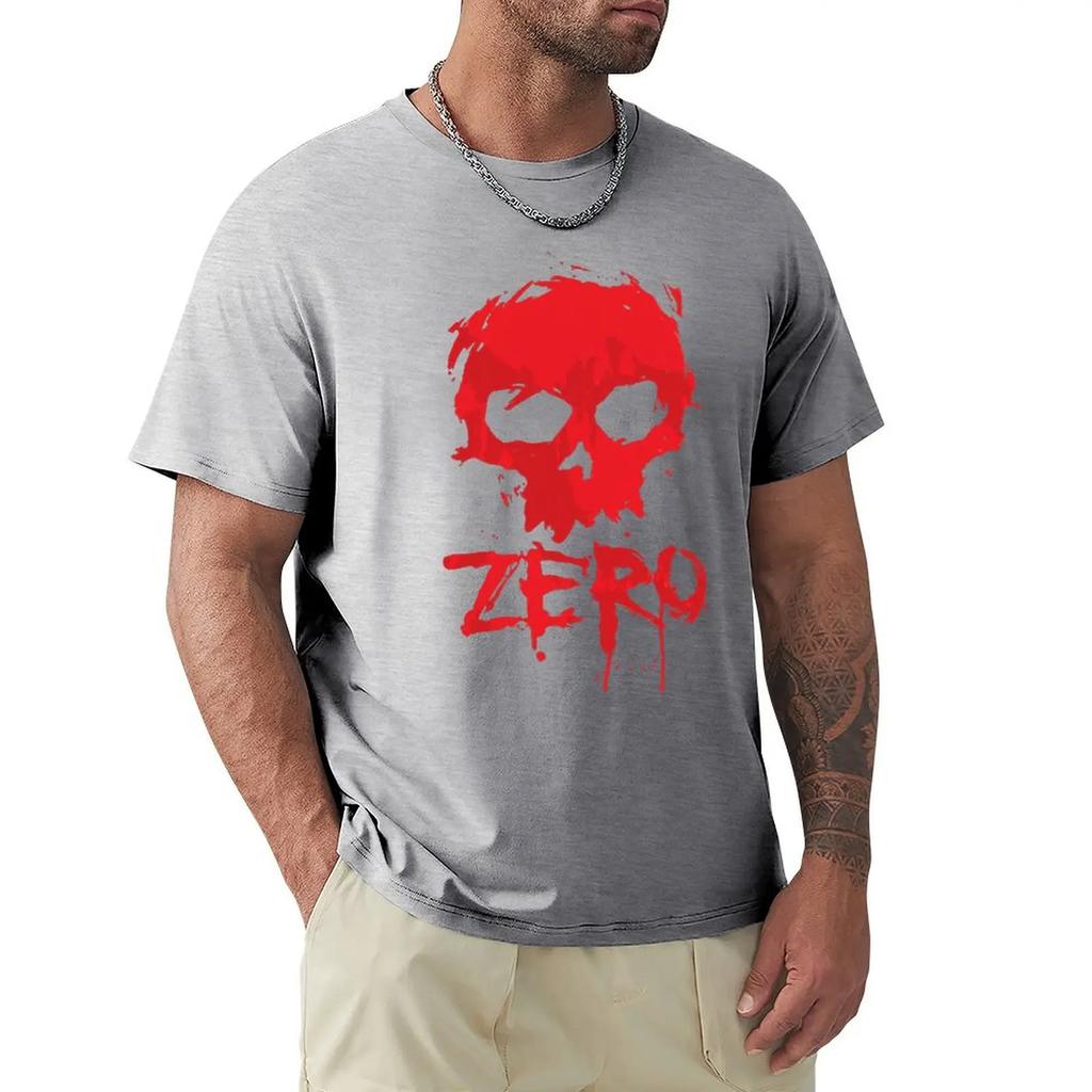New Zero Original Skate Vintage Skull Men'S Black T-Shirt Unisex Men Women Tee Shirt