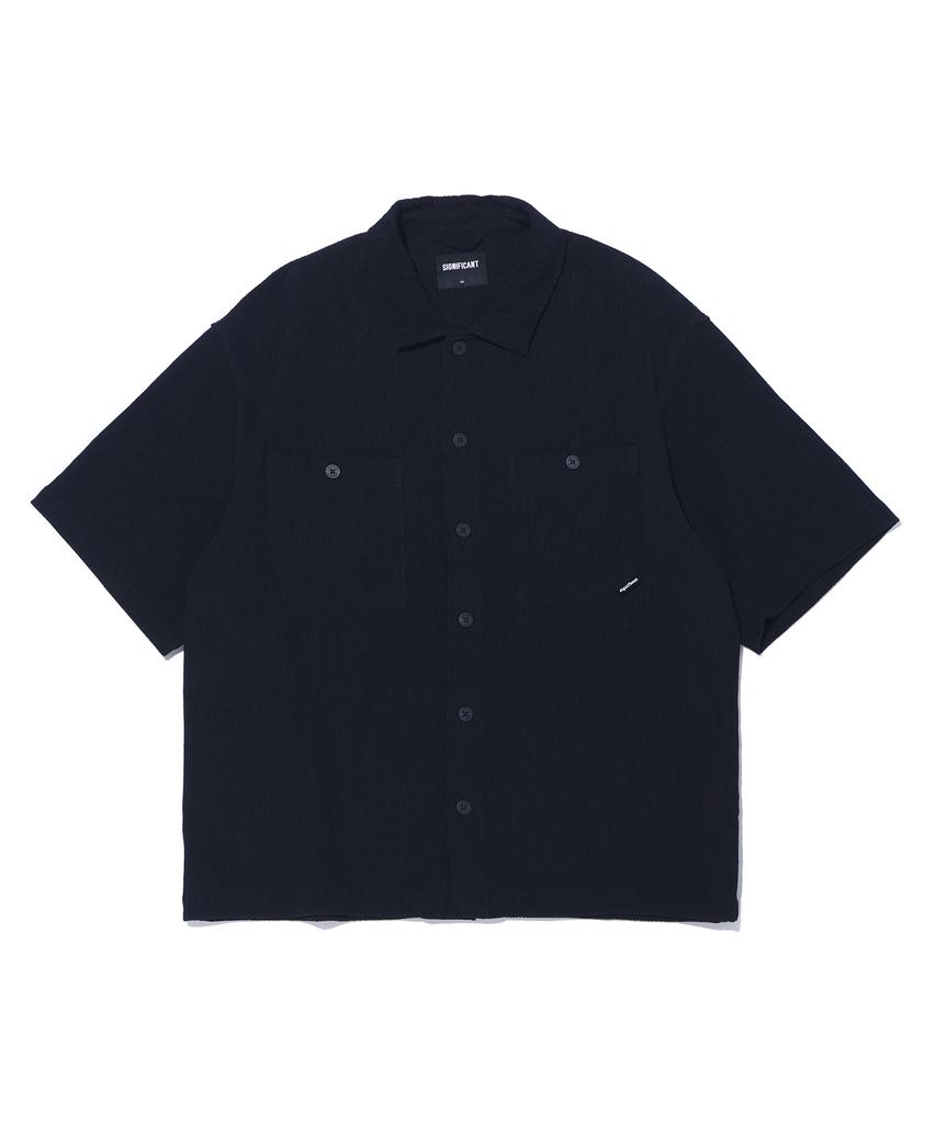 Sigeunipikeonteu Two-Pocket Pleated Short Sleeve Shirt Lq2Yu357_Black
