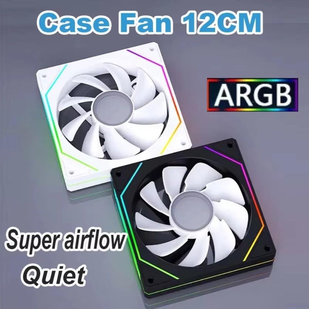 PWM Control PC Case Fan ARGB CPU Cooler Fan 3D Texture Computer Chassis Fan PC Case