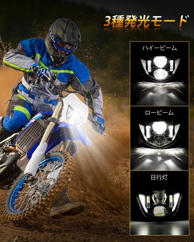 Chelhead LED Headlight for Yamaha WR250R Cross Country WR250R WR450F YZ250F YZ450F YZ TTR WR FX MX Motorcycle Headlight with High Brightness Direct 1