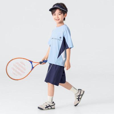 Boys' Summer Color-Block Sportswear Set