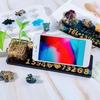 Forma na stojánek na telefon z pryskyřice, Silikonová forma s písmeny a číslicemi, Forma na odlévání šperků DIY, Forma na pryskyřičné náušnice, Formy na vyřezávání nehtového designu