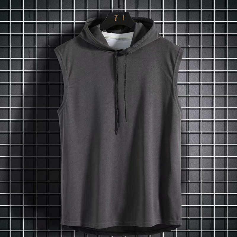 Men's Trendy Sleeveless Hooded Summer Vest T-Shirt