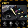VGR V-270 Professionelle Elektrische Schiebeschere Metall Mecha Wind Körper Männer mit Basis Haarschneider LED Digitalanzeige Öl Kopf Haarschneidegerät für Zuhause