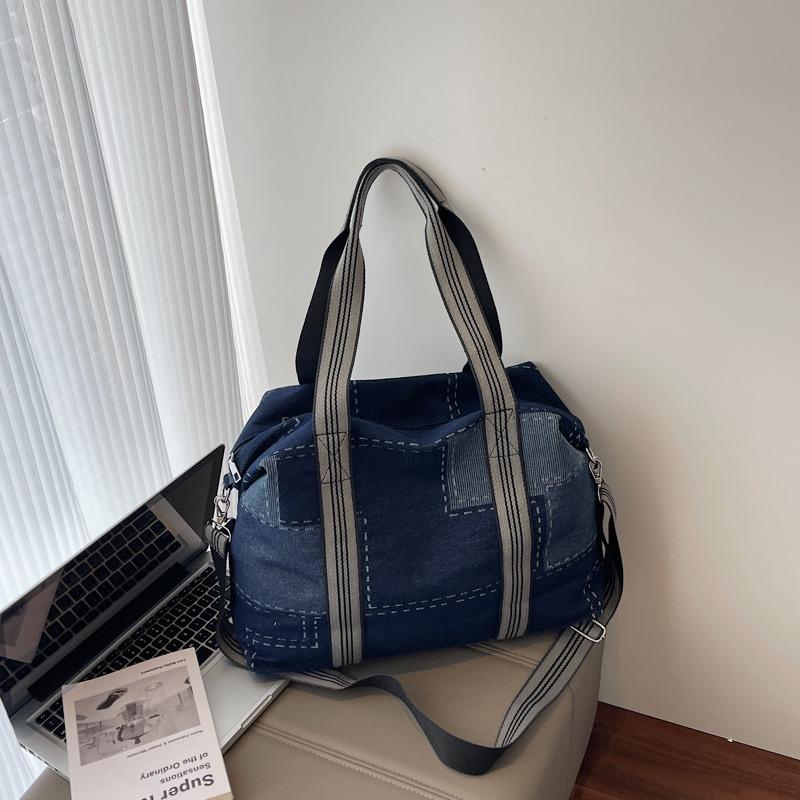 Large capacity cloth bag women's new summer versatile messenger bag casual shoulder student class tote bag