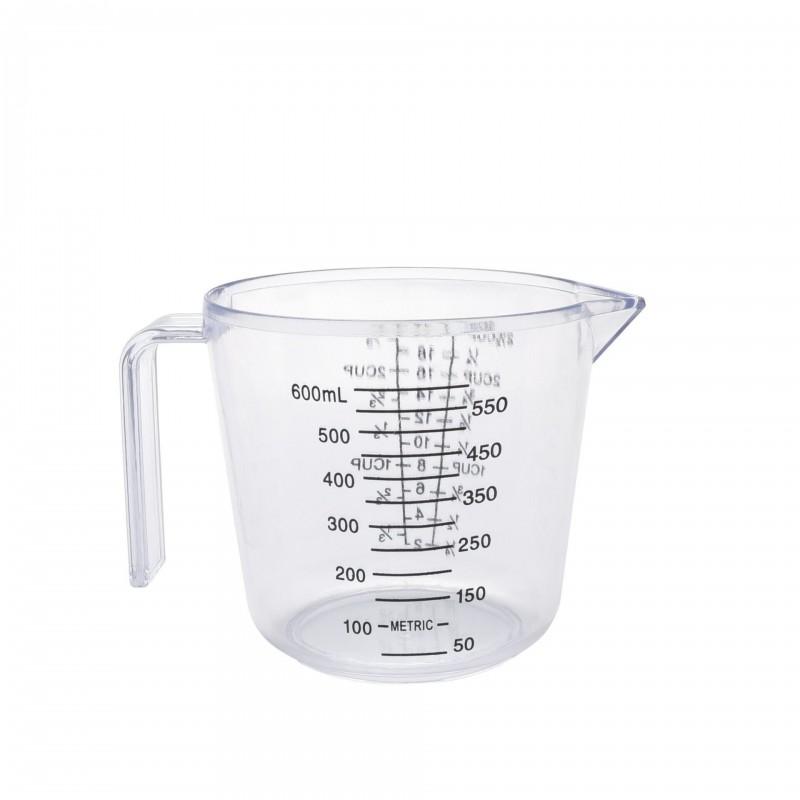 Clear Plastic Measuring Cup Set With Dual-Scale Markings 150ml 300ml 600ml 1000ml Baking Cooking Kitchen Use