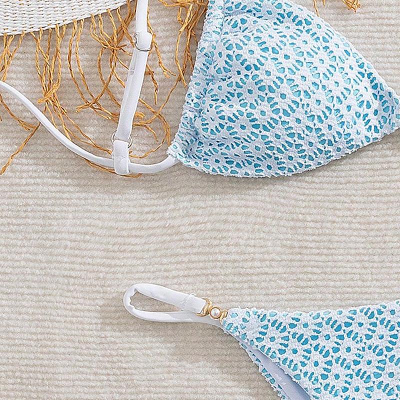 Sexy Micro Bikini Women Chain Swimsuit Female Swimwear Thong Bikinis Sets Bathing Suit Beach Wear Lace Up Biquini