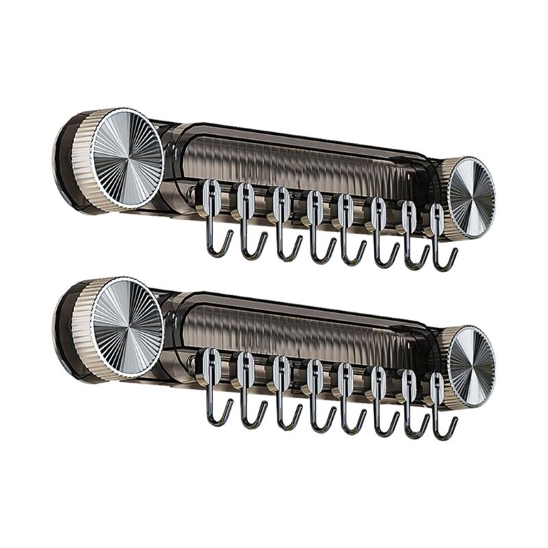 Plastic Suction Cup Hangers Rack Hanging Hook For Cutlery And Cooking Items Simple Installation Storage Rack