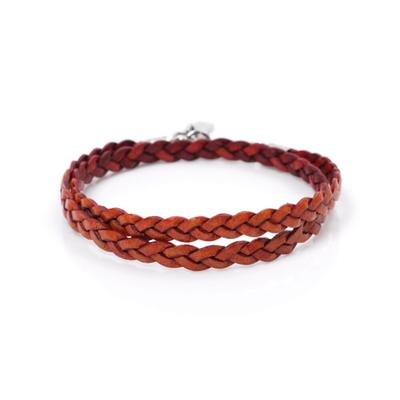 [Jbans Classic] Skórzana bransoletka dla par z ostrzem dwuwarstwowym (C2201-Ac884_Rd)