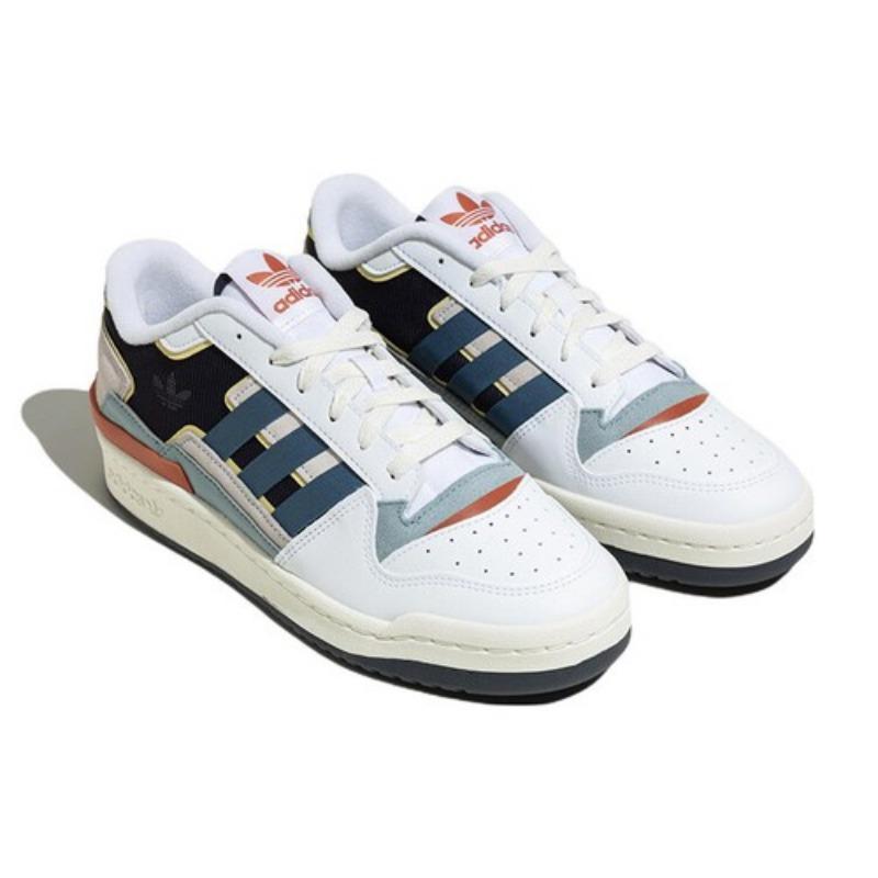 adidas Forum Exhibit Low 2.0 Bianco Quasi Blu Grigio Magico - FZ5596