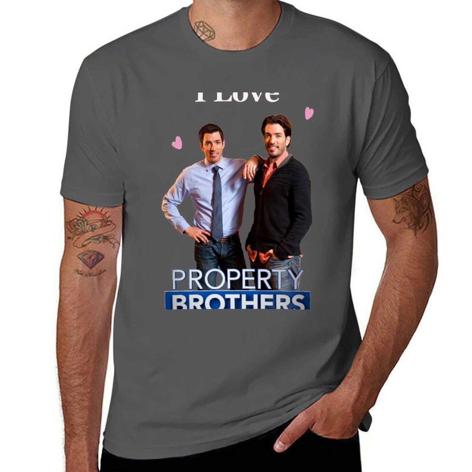 

I Love Property Brother T-Shirt mens graphic t shirts man t shirts high quality luxury brand T-Shirt 4XL