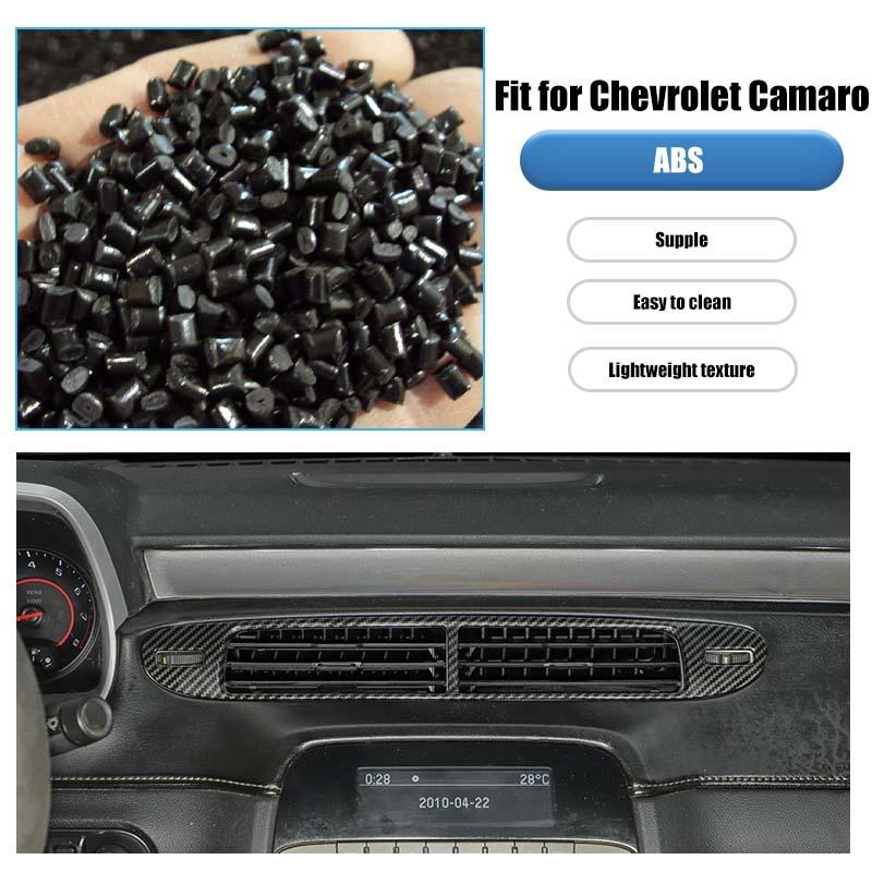 ABS Steering Wheel Gear Shift Panel Dashboard Decoration Central Control Stickers For Chevy Camaro 2012-2015 Interior Accessories