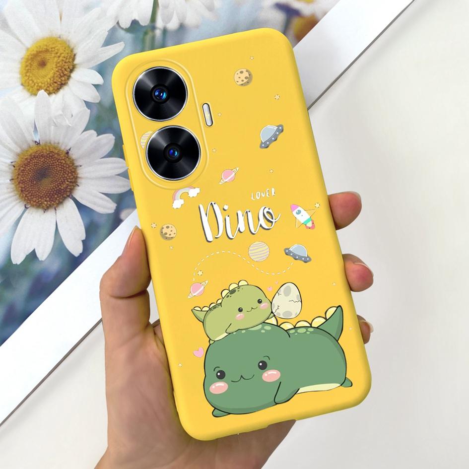 Per Custodia OPPO Realme C55 Carino Astronauta Cover Morbida in Silicone Posteriore per Realme C55 RMX3710 C 55 Real me C55 Custodia