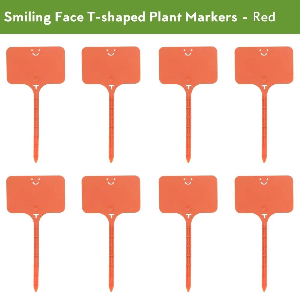 55PCS T-shaped Plastic Plant Label Waterproof Reusable Flower Vegetable Herbal Potted Classification Tag Garden Nursery Sign