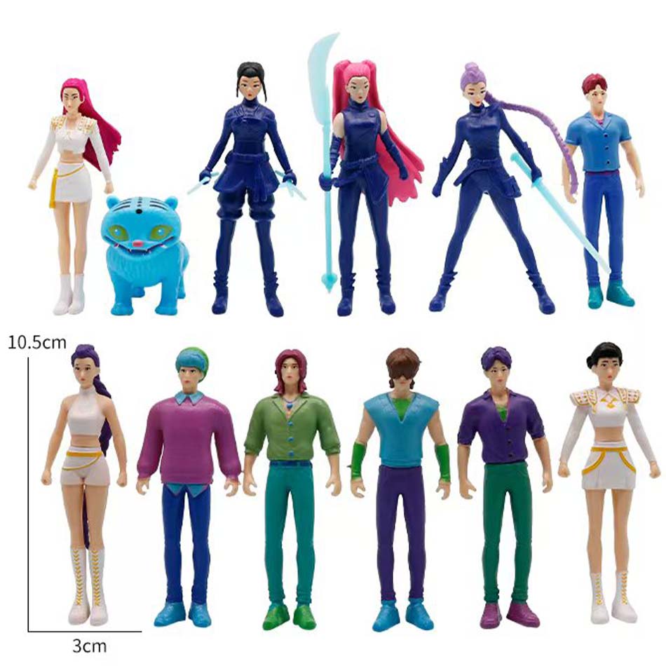 Anime k pop demon hunters Figure Model Toy Cartoon Gaming Peripherals Desk Decoration Collection Figures Model Toy For Kid Gift