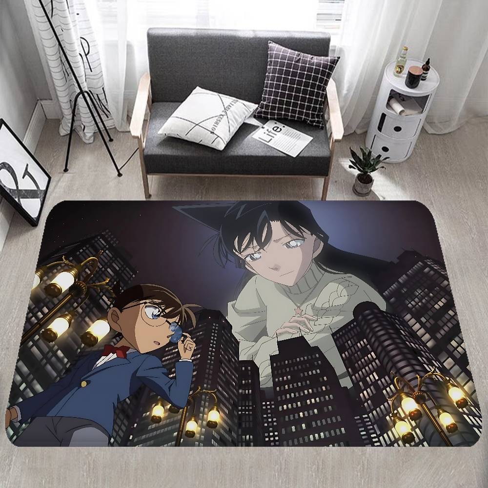Mystery Detective C-Conan Hallway Carpet INS Style Soft Bedroom Floor House Laundry Room Mat Anti-skid Bedside Area Rugs