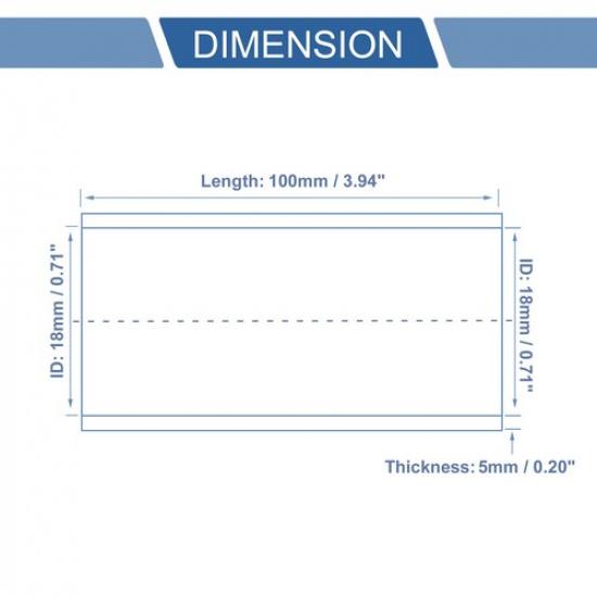 Single 18mm 071"ID 100mm 394"Length 0 Degree Black Car Silicone Hose Universal