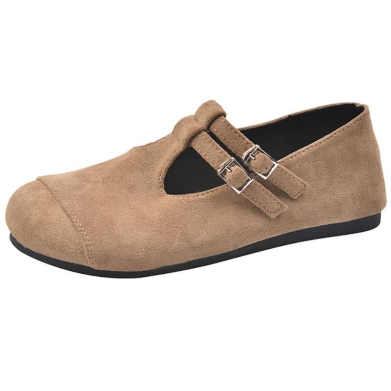 Fashion Spring And Autumn Women's Flat Shoes 2025 Designer New Style Fashion Retro Elegant Flat Shoes Casual Round Toe Ballet Flats