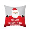1 Piece Of Christmas Decoration Pillowcase Cartoon Santa Claus Snowman Pattern Sofa Cushion Suite Room Home Decoration Gift