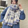 Scarf women's winter new imitation cashmere versatile air conditioner shawl women's high-end sense outer warm scarf