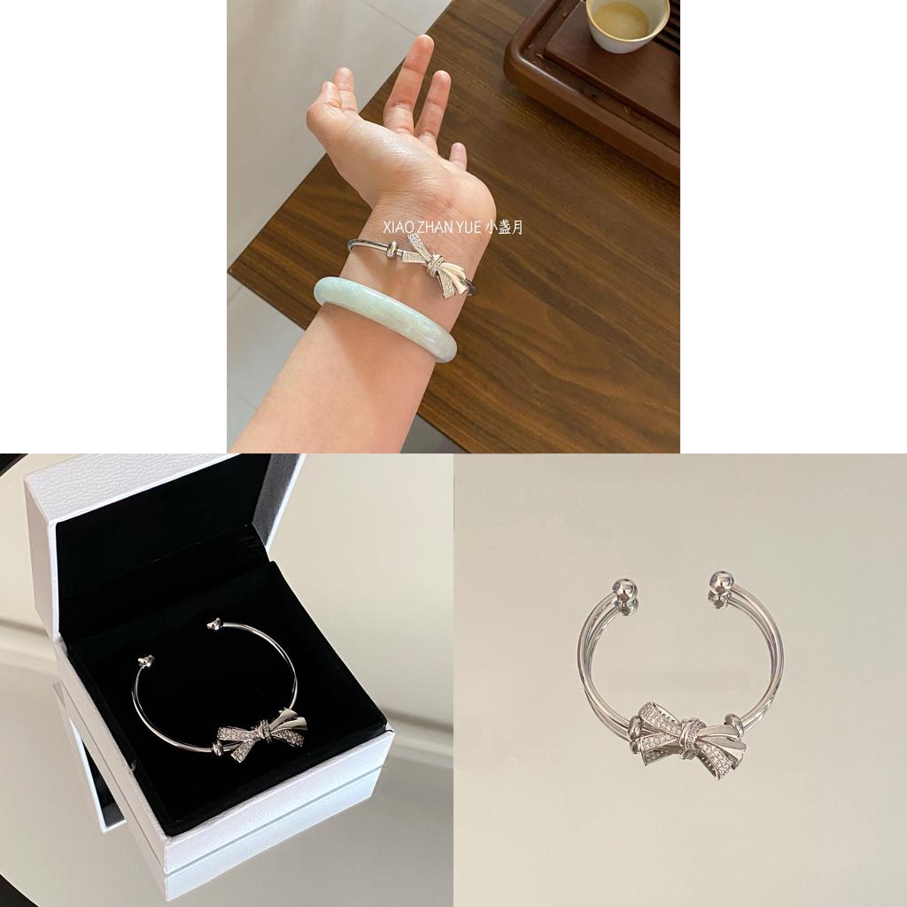 Minimalist Butterfly Bangle Bracelet For Women With Silver Plating And Sparkling Cz For Summer