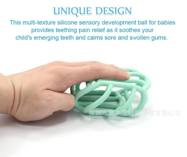 Oball Silicone Korean Baby Silicone Teething Baby Shower Easy To Clean Ball, Style, Children's Supplies, Toy, Ball, Pacifier, Gift, Washable, (Dusty