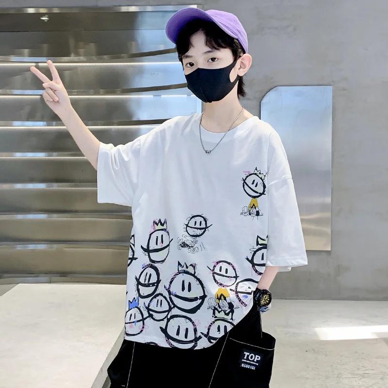 Cool Short-Sleeve T-Shirt for Children in Spring and Summer - Versatile and Breathable Top 100