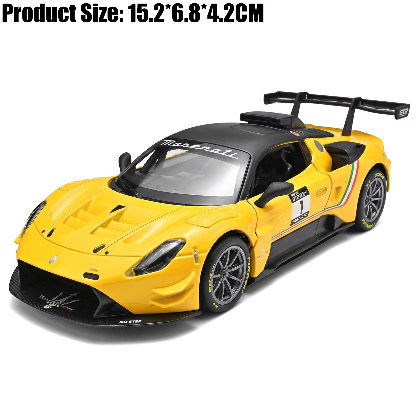 

1:32 Maserati GT2 Supercar Alloy Metal Diecast Model Car Home Trendy Computer Desktop Ornaments Collectibles Hobby Birthday Gift жёлтый