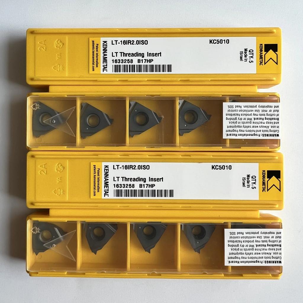 KENNAMETEL / LT-16IR2.0ISO KC5010  / Original Carbide Blade 10 Pcs