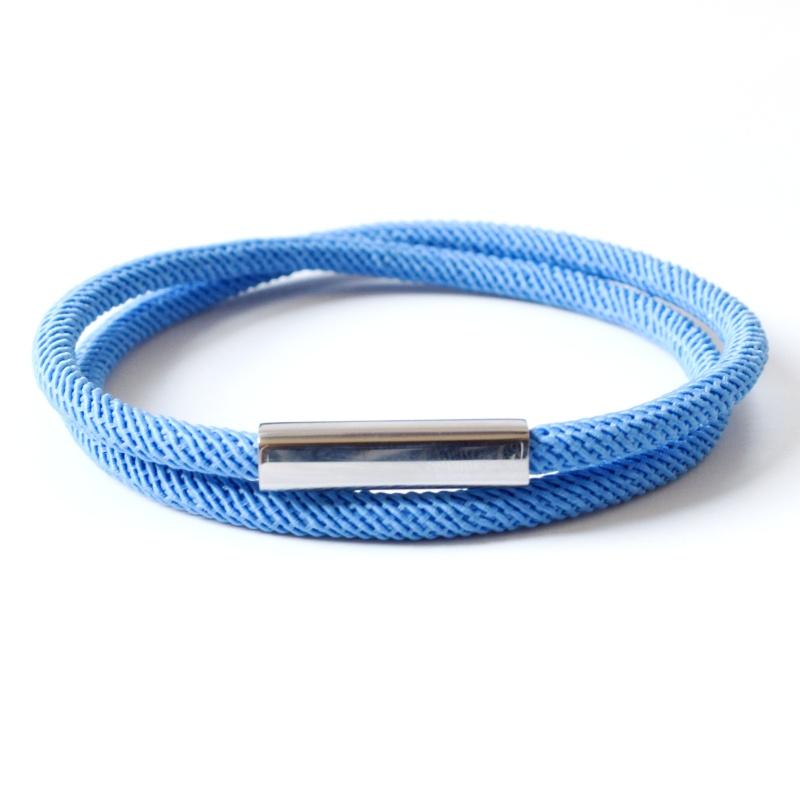 New Design 2 Loop Milan Rope Chain Bracelets for Women Geometric Square Bar Stainless Steel Magnetic Buckle Bracelet Men Jewelry