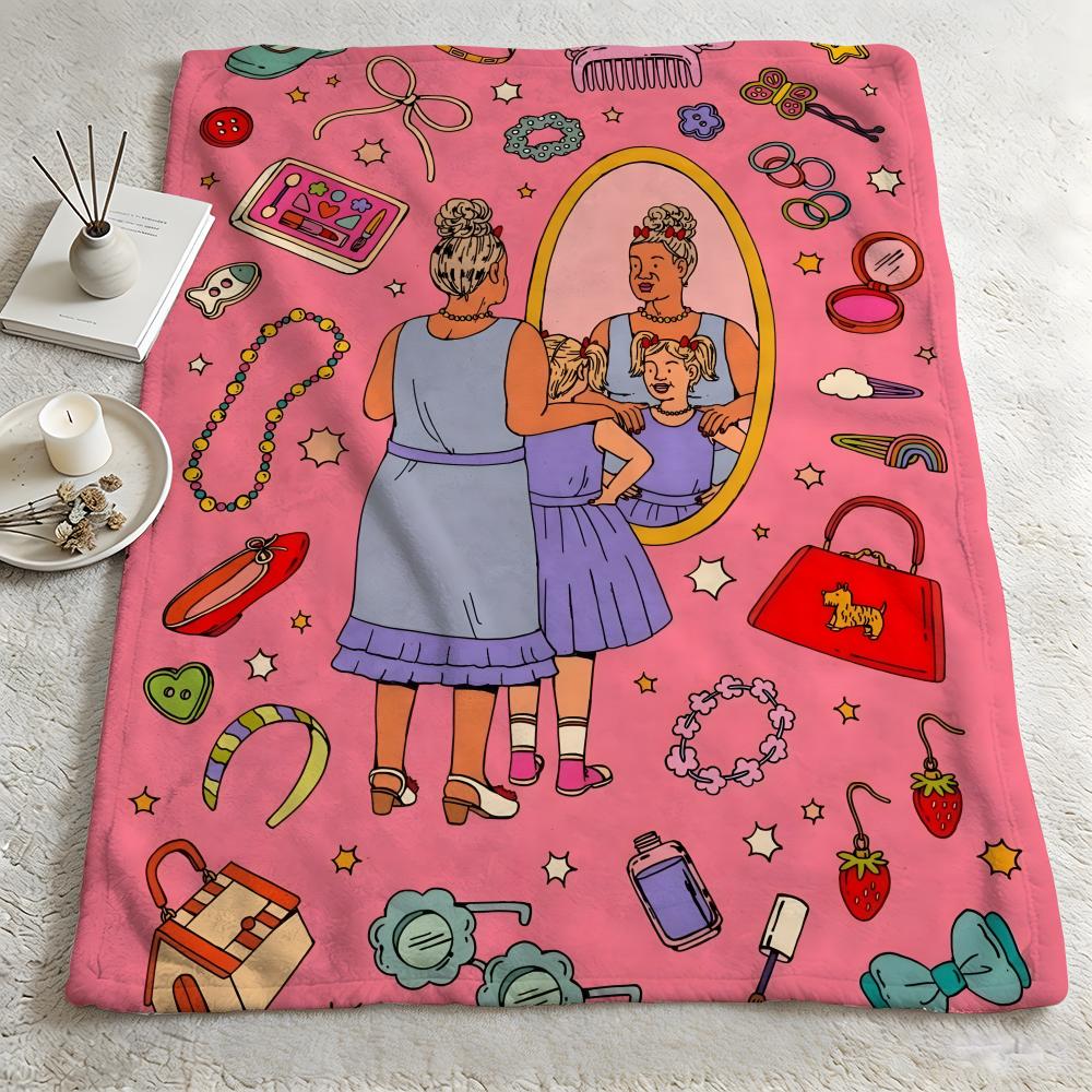 artist KKaitlin Britoo Throw Warm Soft Flannel Blanket Multiuse for Sofa Bed Camping Travel Nap