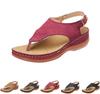Large Embroidered Toe Flip Flops for Women's Fashion Sandals