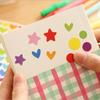 Colorful Cute Dot & Star Album Decoration Stickers - 6 Pieces