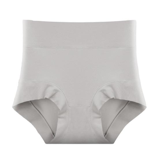 Damen Hohe Taille Baumwolle Unterwäsche Bauchkontrolle Einfarbig Stretch Atmungsaktiv Damen Damen Slips Unterhosen