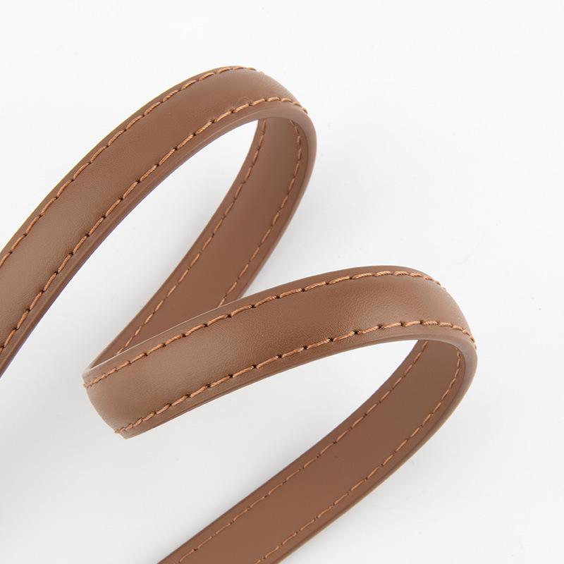 Simple Korean Style Genuine Leather Women's Belt Versatile Ins Style Alloy Jeans Decorative Women's Slender Belt