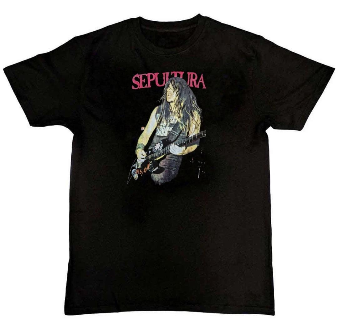 Sepultura Band Graphic Print Mens T-Shirt M