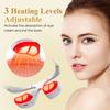 Microcurrent Under Eye Beauty Device Red Light Therapy Reduce Dark Circles 3D Eye Massager Relief Eye Fatigue with Glasses Strap