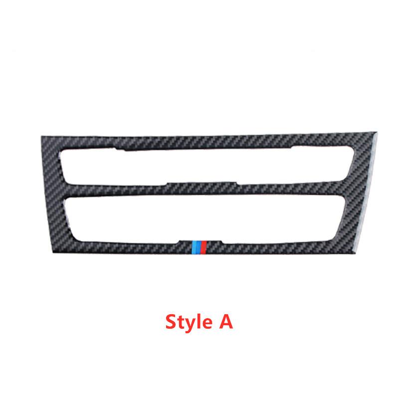 Car Interior Stickers Carbon Fiber Air Conditioning Console Panel Cover Trim Car Styling For BMW F20 F21 1/2 Series