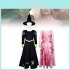 Wicked Halloween Cosplay Costume For Magical Characters In Soft Polyester Fabric