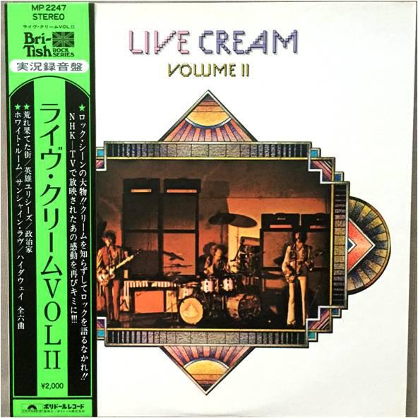 

LP Record CREAM - Live Cream Volume 2 MP2247 POLYDOR 1972 Japan Rock Used