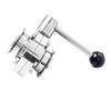 304 Sanitary Grade Quick-loading Butterfly Valve 316 Stainless Steel Clamp Valve Chuck Manual Buckle Disc Valve Clamp