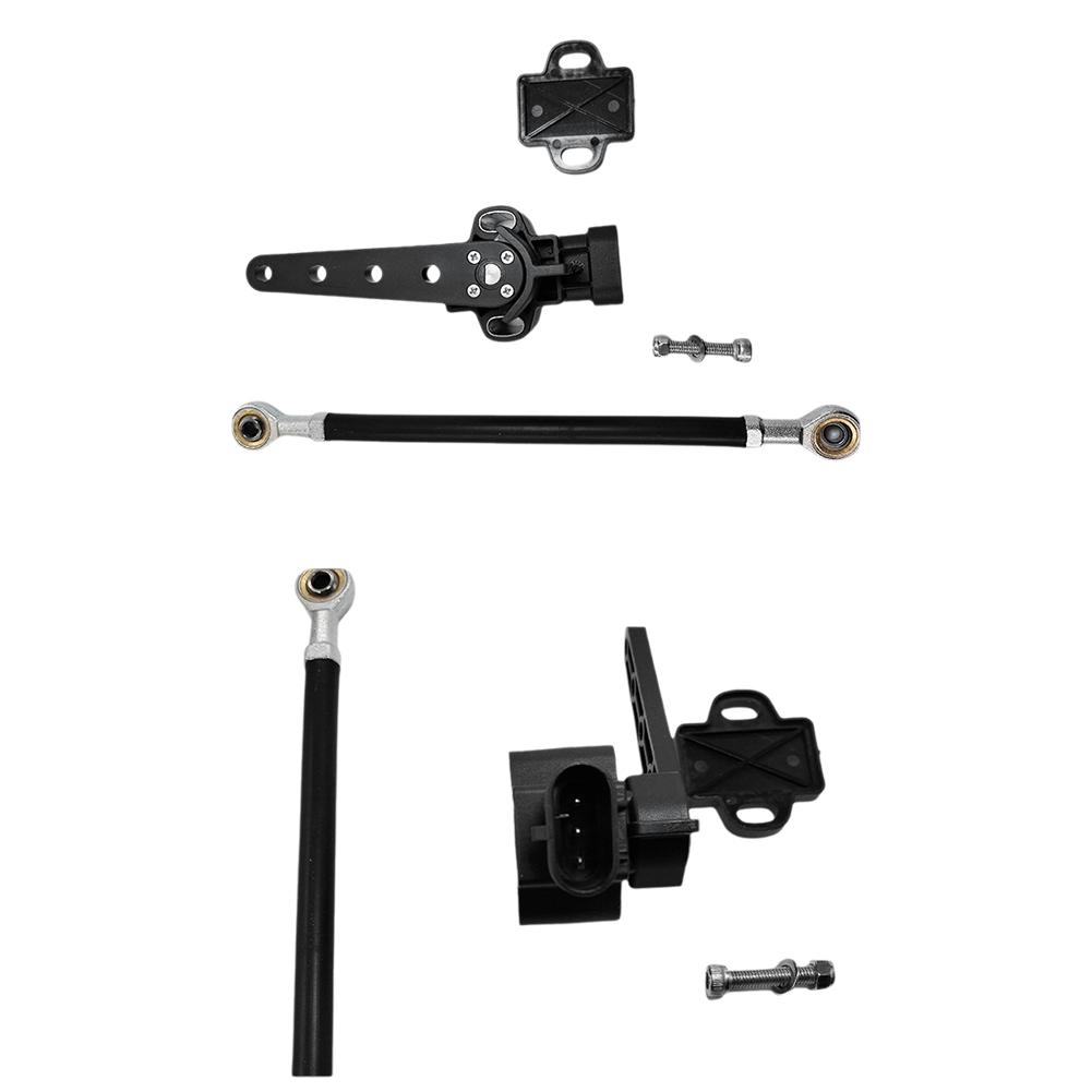 AEF2-Car Air Suspension Ride Height Level Sensor Linkage AA-ROT-120 For BMW Accuair Ride Level Sensor 13022120129 AAROT120 Black  Silver
