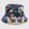 Neutral Summer Tie Dye Printed Fisherman Hat Outdoor Breathable Hat Sunshade