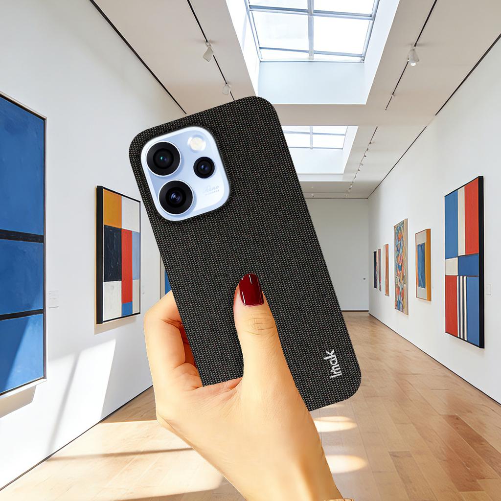 IMAK Ruiyi Serie für Oppo Reno15 Pro 5G (Global)/Reno15 5G (China) Hülle Stofftextur Leder + PC Handy-Rückseite