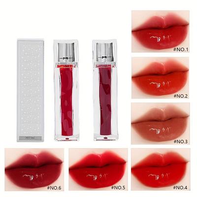 6-color Transparent Mirror Water Light Lip Glaze Ice Cube Clear Moisturizing Whitening Lipstick Water
