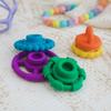 6 Pcs Stacking & Nesting Circle Toy,Soft Building Rings Stacker & Teethers,Early Educational Learning Stacking Tower